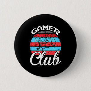 Gamer Club Lustige Gaming-Zitate Geschenk für Spie Button