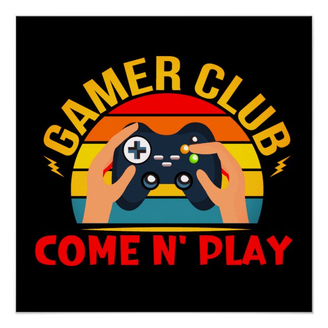 GAMER CLUB POSTER (Vorderseite)