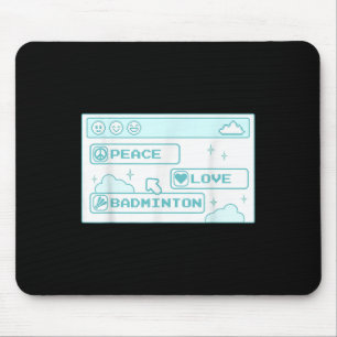 Gamer Computer Geek Pc Nerd Cool Frieden Liebe Bad Mousepad