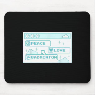 Gamer Computer Geek PC Nerd Cool Peace Liebe Badmi Mousepad