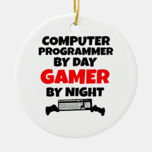 Gamer Computer Programmer Keramik Ornament