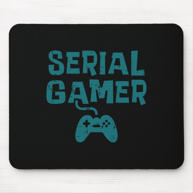 Gamer Controller Fun Gaming Video Game Lover Boys Mousepad (Vorne)