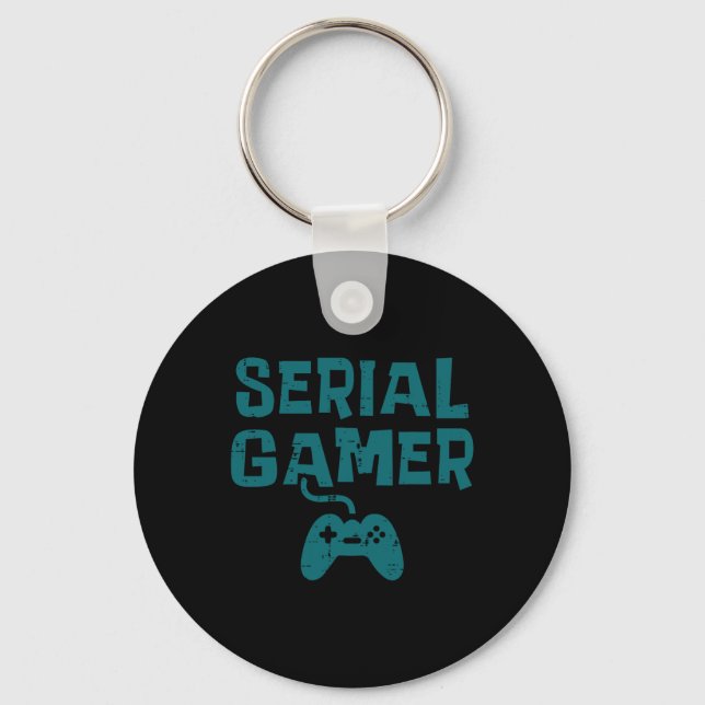 Gamer Controller Fun Gaming Video Game Lover Boys Schlüsselanhänger (Vorderseite)