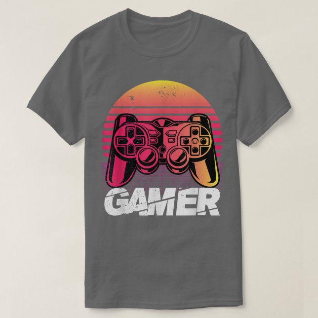 Gamer Controller PC Video Games Lover Hobby Passio T-Shirt (Design vorne)