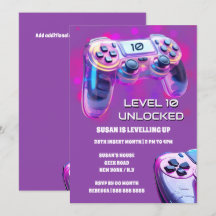 Gamer-Controller rosa Neon Girls Gamer Geburtstag