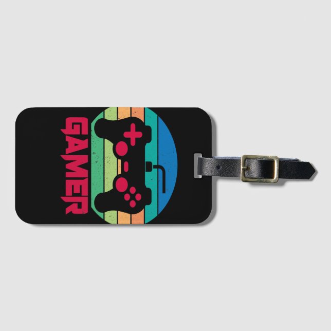 Gamer-Cool-Videospielcontroller Gepäckanhänger (Vorderseite (Horizontal))