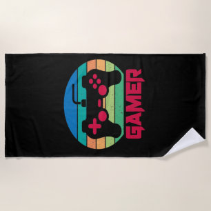 Gamer-Cool-Videospielcontroller Strandtuch