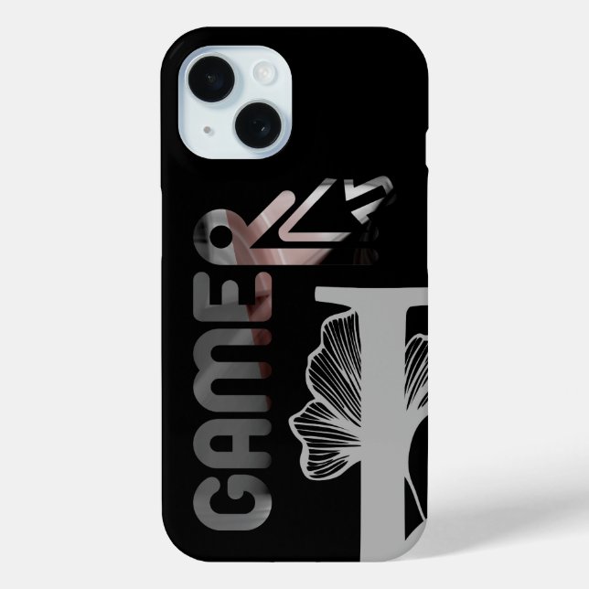 GAMER coque iphone Tendance Abstraite Black Powder (Verso)
