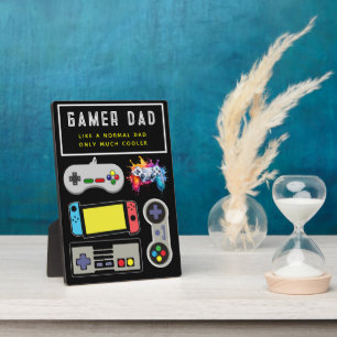 Gamer-Dad-Schild – Wie ein normaler Vater, nur coo Fotoplatte