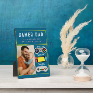 Gamer-Dad-Schild – Wie ein normaler Vater, nur coo Fotoplatte