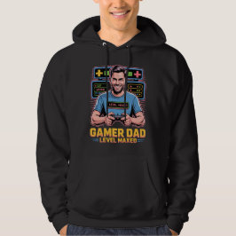 Gamer-Daddy-T-Shirt Level Maximiert für Gaming-Vät Hoodie