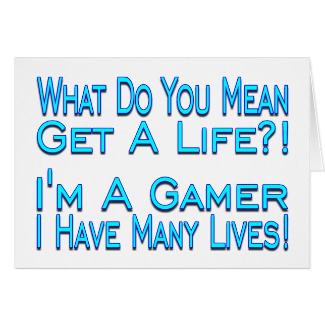 Gamer de beaucoup de vies (Devant horizontal)