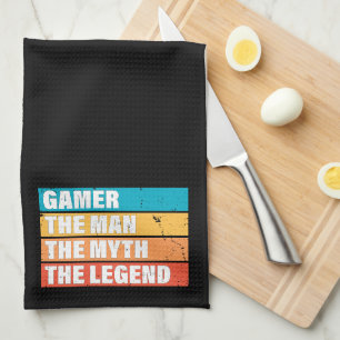 Gamer. Der Mann. Der Mythos. Die Legende. Geschirrtuch