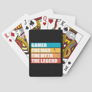 Gamer. Der Mann. Der Mythos. Die Legende. Spielkarten