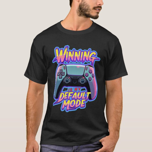 Gamer Design: Winning Mode T-Shirt (Vorderseite)