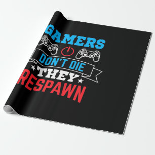 Gamer, die sie wiederpaarten geschenkpapier