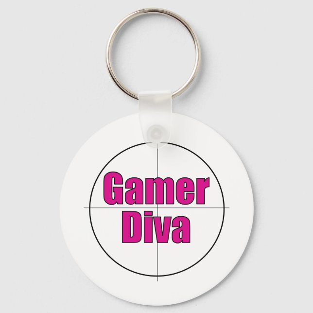 Gamer Diva Schlüsselanhänger (Vorderseite)