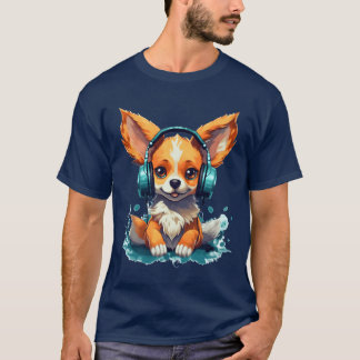 Gamer Dog Shiba Inu Gaming Playing Video Games gir T-Shirt