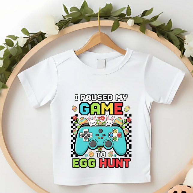 Gamer Easter Egg Hunt Kids Video Game Controller T-Shirt (Von Creator hochgeladen)