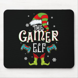 Gamer Elf Familie Matching Weihnachtsgruppe Fun Ge Mousepad