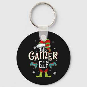 Gamer Elf Familie Matching Weihnachtsgruppe Fun Ge Schlüsselanhänger