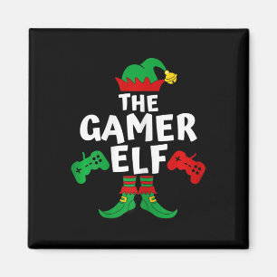 Gamer Elf Family Matching Shirts Weihnachtsgeschen Magnet