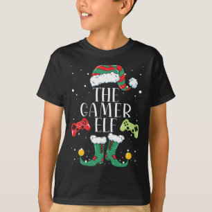 Gamer Elf Matching Familie Weihnachten Pajama T-Shirt
