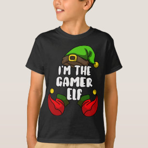 Gamer Elf Matching Family Christmas Party Pajama T-Shirt
