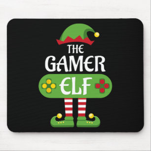 Gamer-Elf-Weihnachts-Matching-Gruppe Familie Mousepad