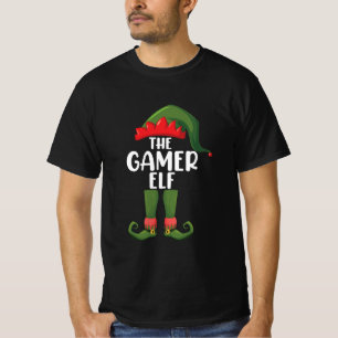 Gamer-Elfe passend zur Familie Weihnachten Gamer T-Shirt