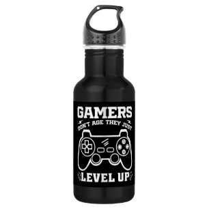 Gamer erleben nicht das Alter, sondern nur den Geb Edelstahlflasche