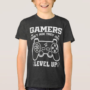 Gamer erleben nicht das Alter, sondern nur den Geb Tri-Blend Shirt