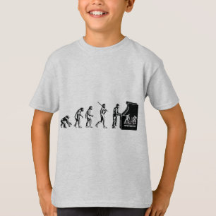 Gamer-Evolution - Spiel-VideospieleArcadeGeek T-Shirt
