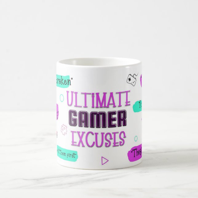 Gamer Excuses Mug – I’m Not Losing, I’m Lagging Kaffeetasse (Mittel)