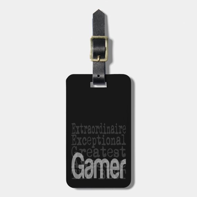 Gamer Extraordinaire Gepäckanhänger (Vorderseite vertikal)