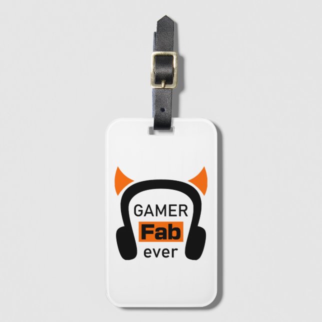 Gamer-Fab-ever Gepäckanhänger (Vorderseite Vertikal)