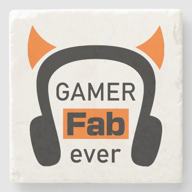 Gamer fab-ever steinuntersetzer (Vorderseite)
