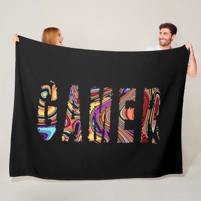 Gamer Fleecedecke (Beispiel)
