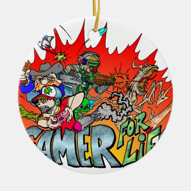 Gamer for Life Keramikornament (Vorne)