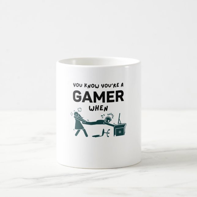Gamer Funny Gaming Video Games Geek Kaffeetasse (Mittel)