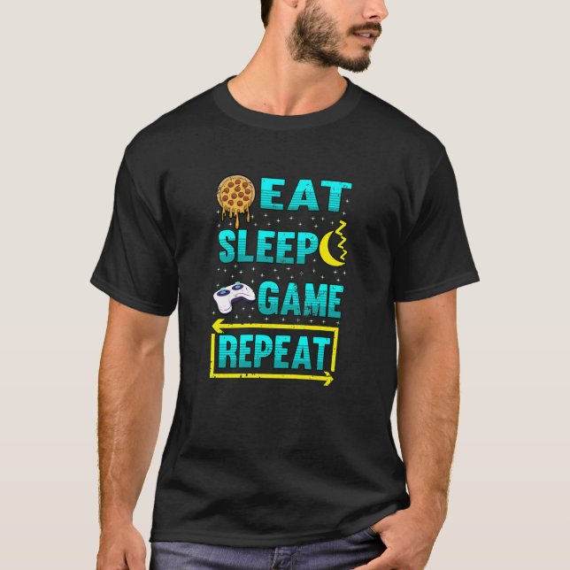 Gamer Funny Sprichwort Gambler Gift Geek T-Shirt (Vorderseite)
