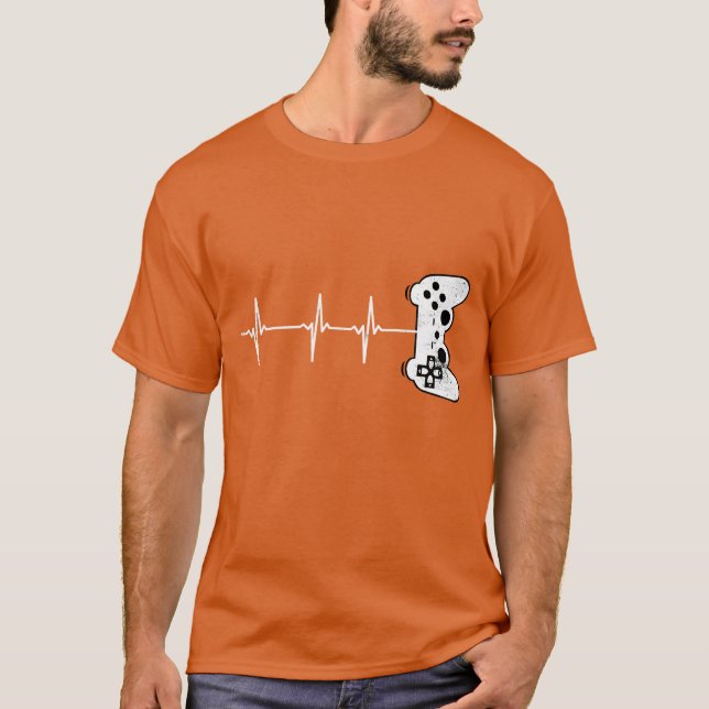 Gamer Funny Video Games Game Over Player Gift Rett T-Shirt (Vorderseite)