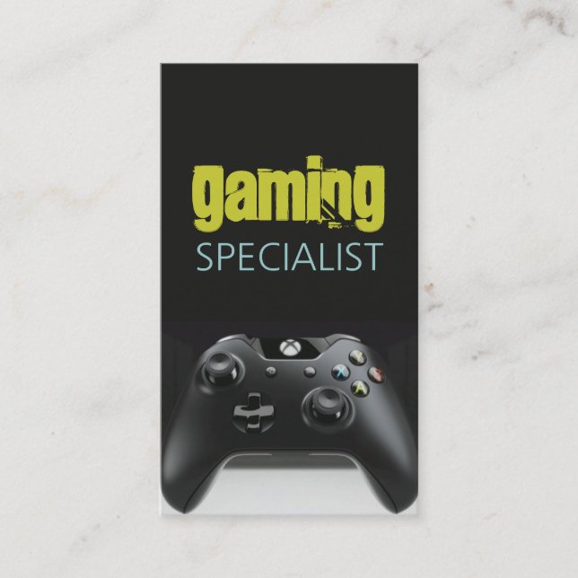 Gamer-Gamer-Spezialist Visitenkarte (Vorderseite)