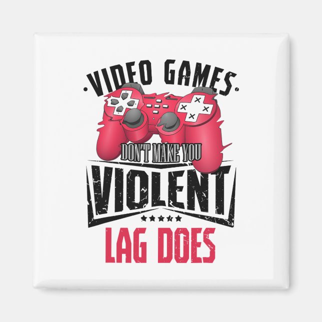 Gamer Gamer Videospiele Controller Computer Gaming Magnet (Vorne)