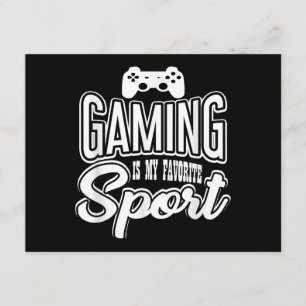 Gamer - Gaming ist mein Lieblingssport Begleitkarte