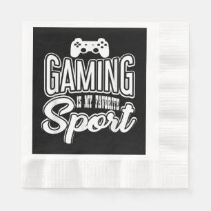 Gamer - Gaming ist mein Lieblingssport Serviette