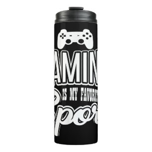 Gamer - Gaming ist mein Lieblingssport Thermosbecher