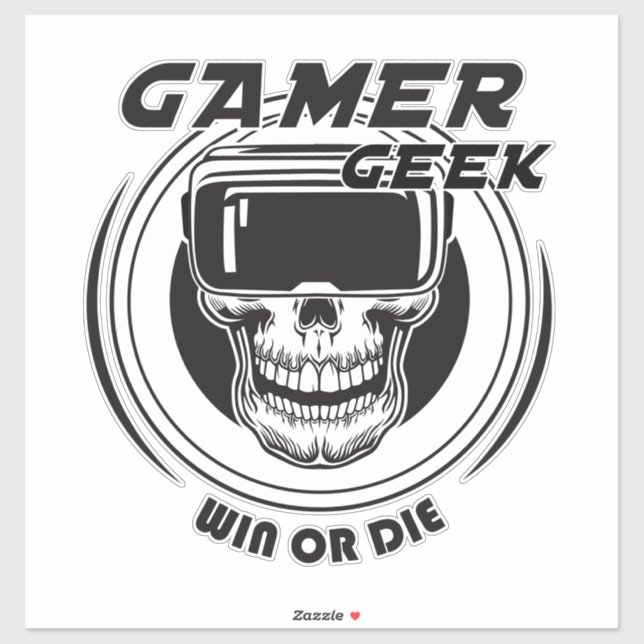 Gamer Geek Aufkleber (Blatt)