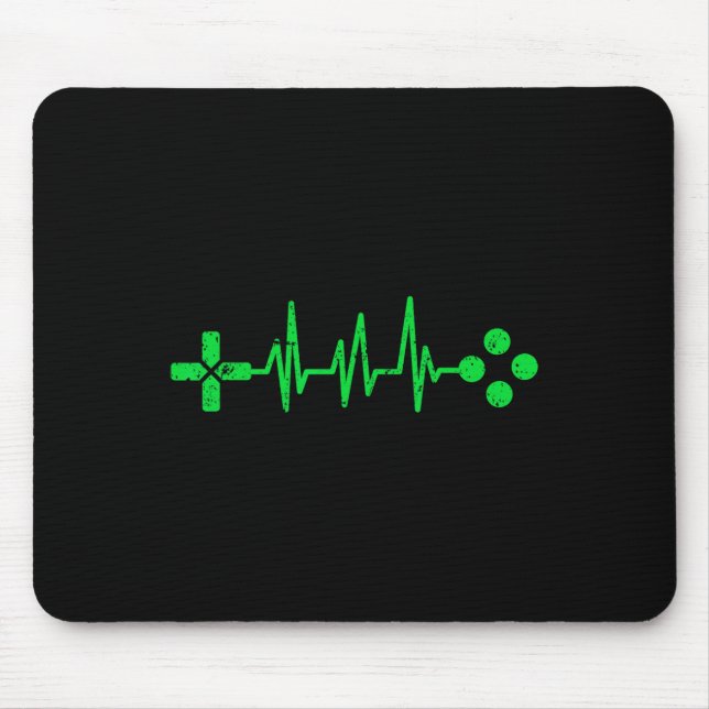 Gamer Geeks Heartbeat Gaming  Mousepad (Vorne)