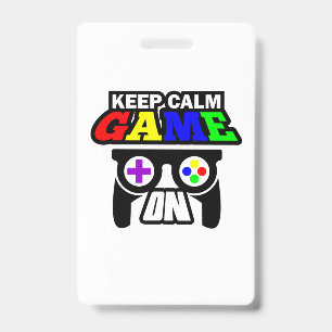 Gamer-Geschenk Bleib ruhig Spiel weiter Ausweis